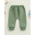 thumbnail image 4 of Bagilaanoe Toddler Baby Boys Sweatpants Casual Daily Pants 6M 12M 18M 24M 3T Kids Elastic Waist Trousers with Pockets, 4 of 7