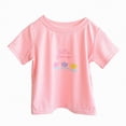 thumbnail image 4 of kpoplk Girls Short Sleeve T-Shirts Kids Cute Graphic Basic Tees Fashion Summer Crewneck Tops 5-14 Years(Pink,4-5 Y), 4 of 5