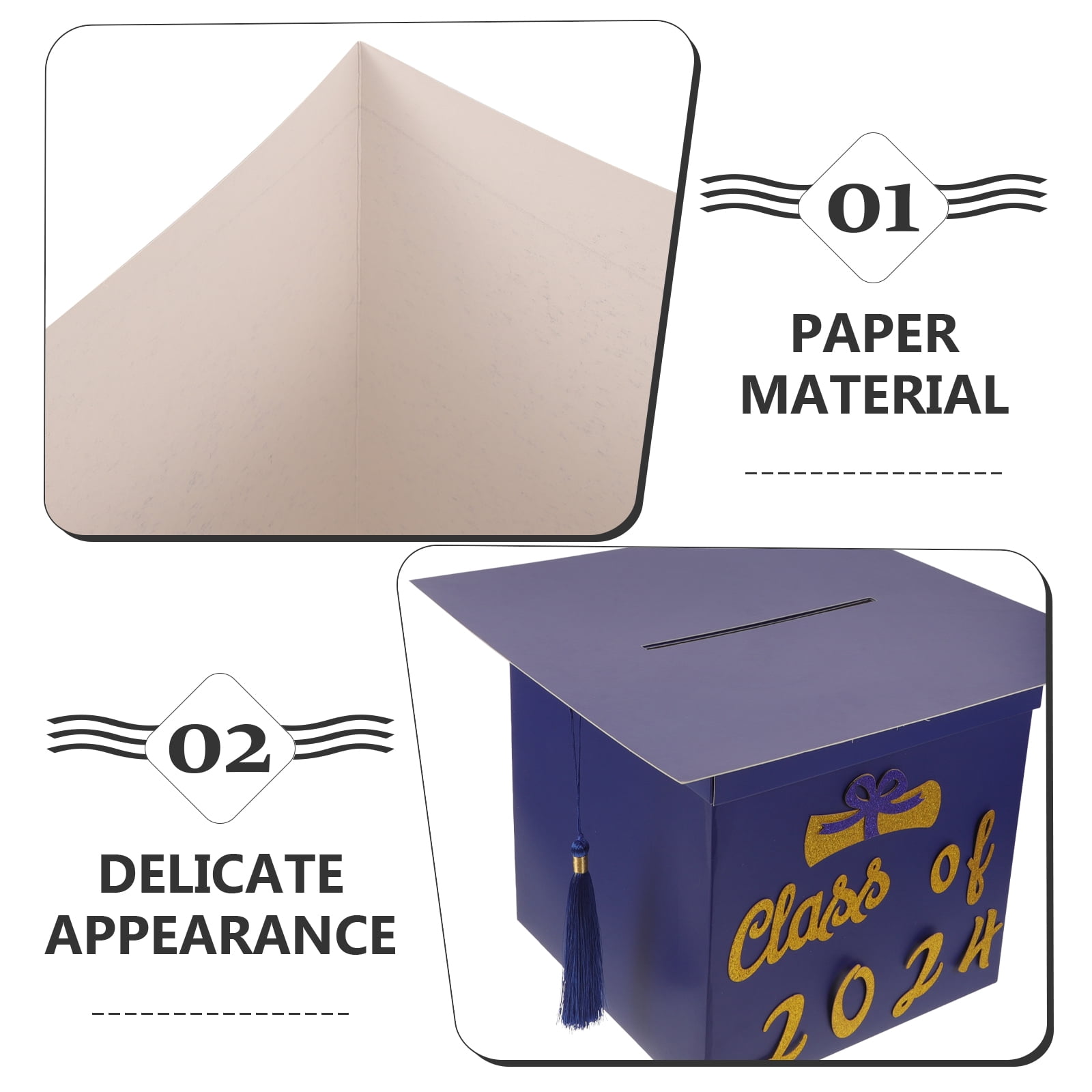 Graduation Cap-Shaped Message Card Boxes for Party Favors and Souvenirs,  Perfect Graduation Party Decorations - Walmart.com