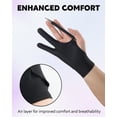 thumbnail image 2 of Guantes de dibujo AmberVec [paquete de 2] para tableta iPad talla M, 2 of 6