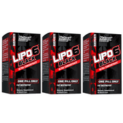 Nutrex Research Lipo-6 Black Ultra Concentrate Supplement, 60 Count (Pack of 3)