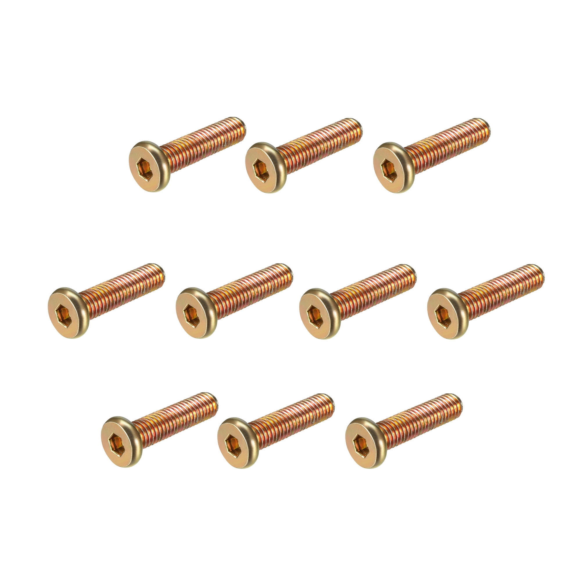 M6x25mm Furniture Screw Hex Socket Machine Screws Zinc Plated Fasteners