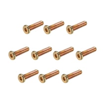 Unique Bargains M6x25mm Furniture Screw Hex Socket Machine Screws Fasteners Bolts Full Thread Carbon Steel 20 Pcs