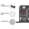 thumbnail image 4 of Cauagu I Love Coffee Print Oven Mitts and Pot Holders 4 pcs Set,Extra Thicken Long Kitchen Oven Glove Potholders BBQ Gloves-Oven Mitts and Pot Holders(11 Inch), 4 of 6