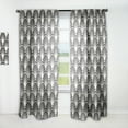 thumbnail image 1 of Designart 'Deco Waves Retro Art I' Mid-Century Modern Curtain Panel, 1 of 5