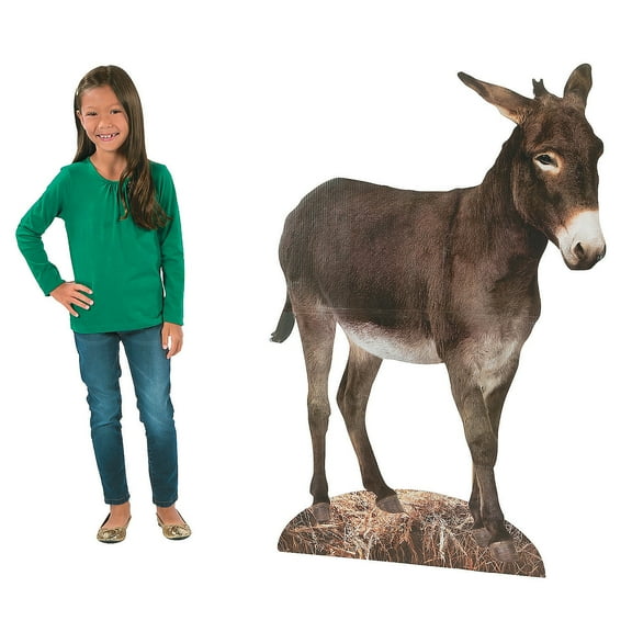 Donkey Nativity Stand Up - Party Decor - 1 Piece