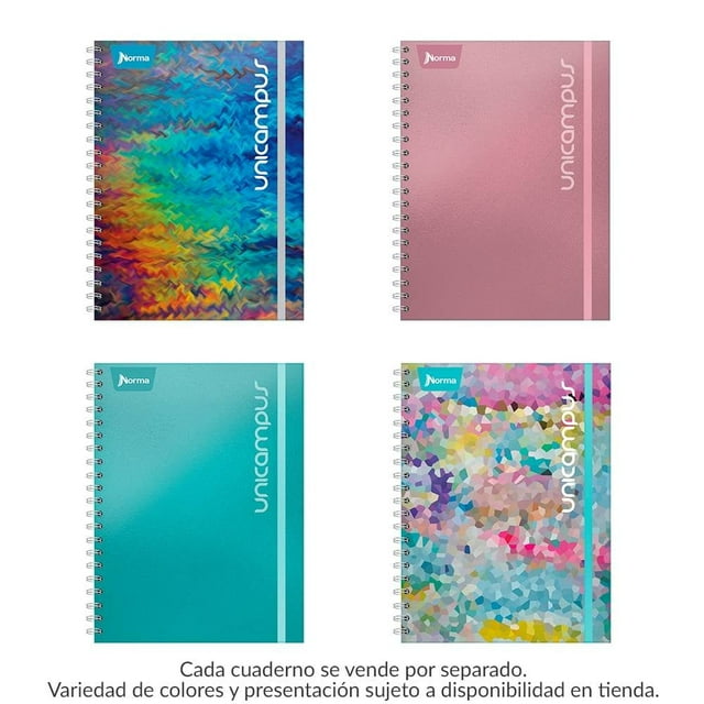 Cuaderno profesional Norma Unicampus raya 160 hojas metálico varios modelos 1 pza
