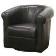 thumbnail image 1 of Baxton Studio Fauteuil Club Julian en Similicuir Noir, 1 of 4