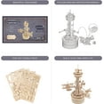 thumbnail image 2 of Robotime 3D DIY Wooden Puzzle Music Box DIY Model Kit Craft Kit Brain Teaser Gear Driven (Airplane-Control Tower), 2 of 4