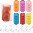 thumbnail image 1 of 72 Pieces Binding Ring Discs Plastic Expander Discs Discbound Expander Discs Mini Heart-Shaped Binding Discs with 6 Pieces Storage Box for Notebooks Planners Journals Accessories, 1 of 7