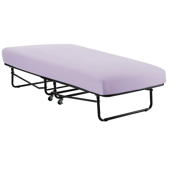 Superity Linen Cot Fitted Sheet 100% Cotton Only Quality Fabrics Used and Breathable Machine Wash and Dry (RV Bunk Sheets 30x75) Lavender