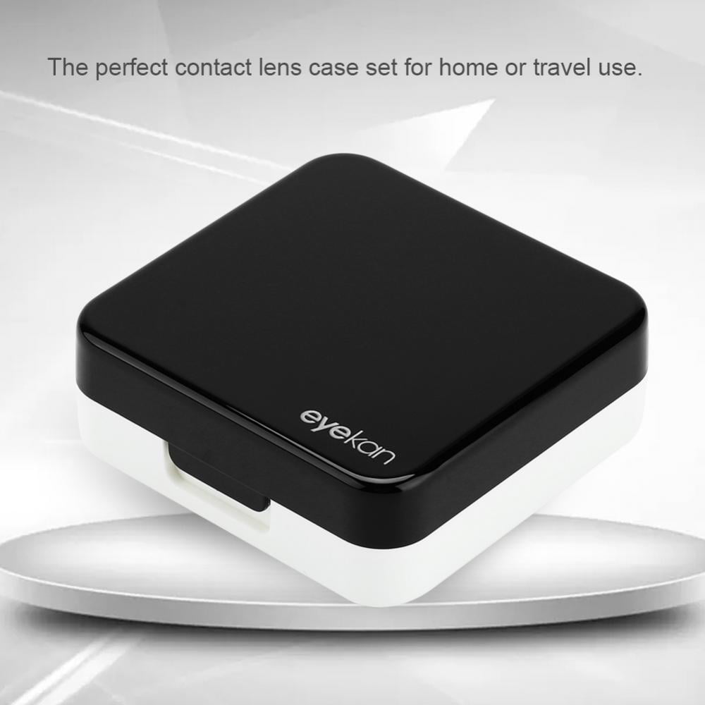 Reflective Cover Contact Lens Case Set Cute Lovely Travel Kit Box