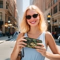 thumbnail image 5 of TSOVTHRID Hedgehog Strawberry Leaf Print Women's Handbag with Matching Wallet 2-Piece Purse and Wallet Set Large Capacity Top Handle Tote Bag Green Hobo Shoulder Handbag for Women, 5 of 7