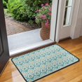 thumbnail image 2 of Blue Pioneer Flower Pattern Door Rugs,Washable Non Slip Door Mats Indoor,Decorative Door Mats,Entry Mat Indoor for Entrance,Bedroom,Kitchen,Bathroom,30"x17", 2 of 6
