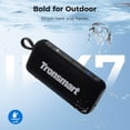 thumbnail image 3 of Tronsmart Trip 2 Bluetooth 5.3 Speaker, Ultra-Portable Clip, 10W Big Pro Sound w/ Deep Bass, IPX7 Waterproof, 20H, Voice Assistant - Black, 3 of 13
