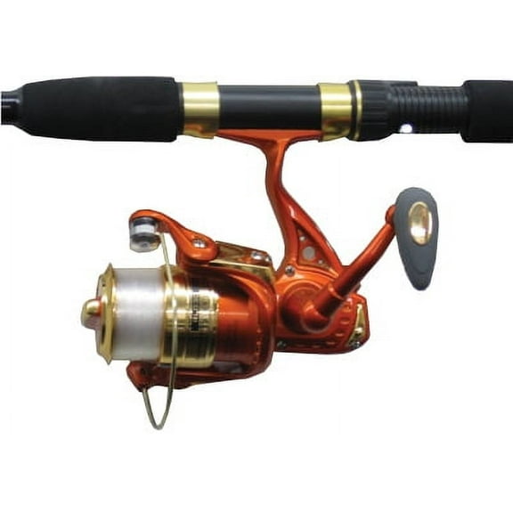 Master RLG30/RHG65 Lite Combo 6' 6" LED Flashing Fishing Rod & Reel Combo, 2-Piece Rod (Youth)