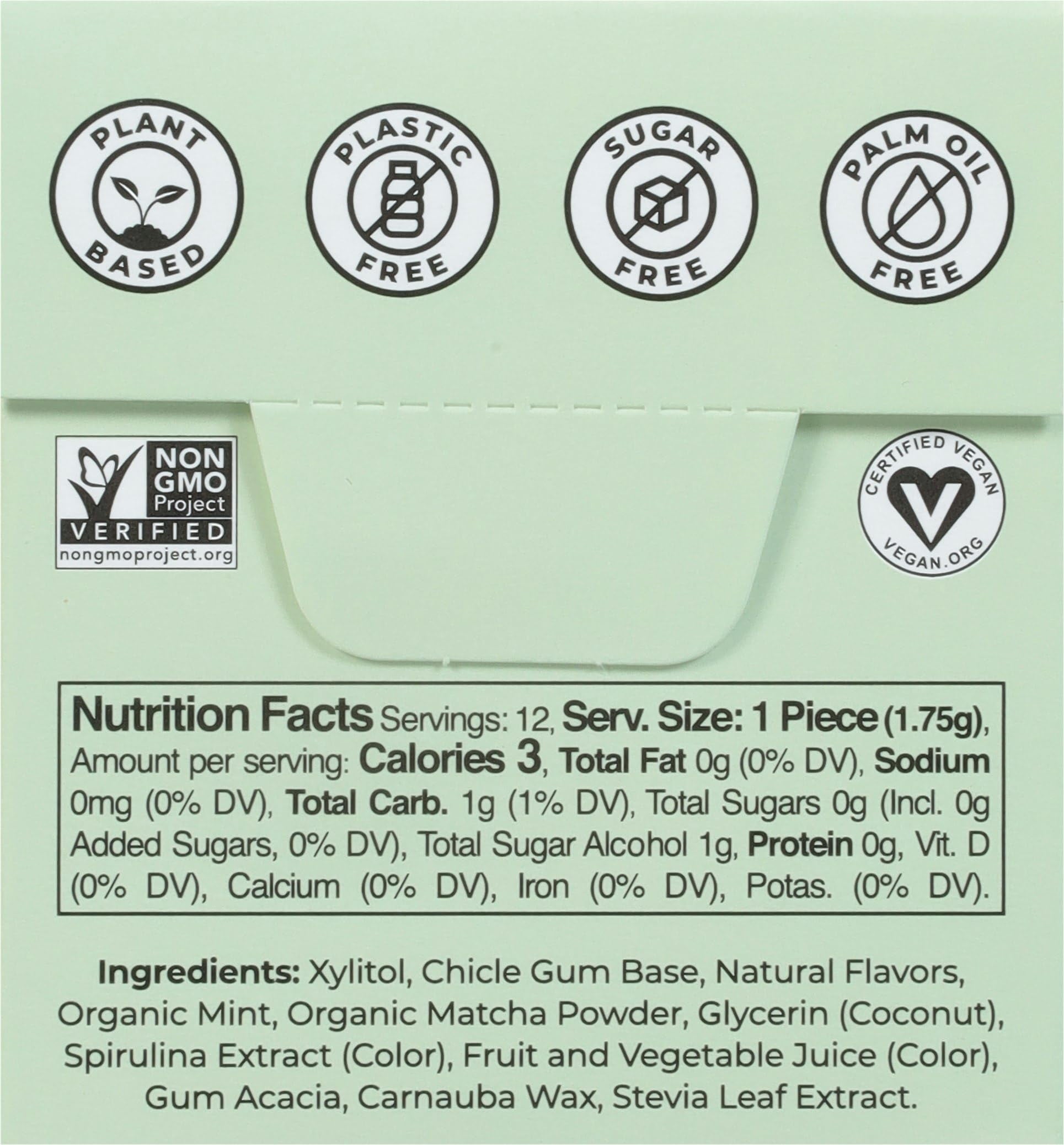 (Pack Of 12) Refresh Gum Gum Garden Mint 12 Pieces