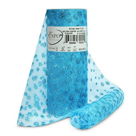 Expo Int'l Glitter Dots 6" Tulle Spool of 10 Yards