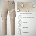 thumbnail image 5 of BASSDASH Men’s Quick Dry Convertible Water Resistant UPF 50+ Pants FP02M, 5 of 7