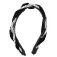 thumbnail image 1 of Diadema anudada Unique Bargains accesorios para el cabello con diamantes de imitación color negro, 1 of 7