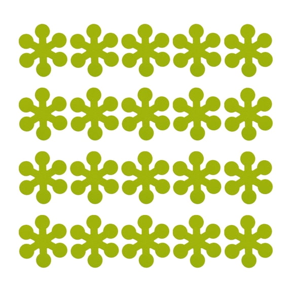 20Pcs PEVA Non Slip Shower Bathtub Stickers Strong Adhesive Safety Traction Strips, 2 Sizes Multi Color Anti Fall Decorative Grip Stickers for Bathroom Pool Stairs Kitchen(Green 3.14")