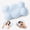Sky Blue, variant on Mellow Sleep Pillow Cloud Pillow, Ergonomic Memory Foam Cervical Support with Dual Height 3 Zone Contour Design for Side, Back & Stomach Sleepers, Breathable Washable Cover, White WWSOGQH