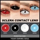 thumbnail image 2 of Pseieche-lentes de contacto grandes para Cosplay, lentes de ojos ciegos de Halloween, lentes negras completas, lentes blancas, ojo completo, 22MM, 1 par, 2 of 4