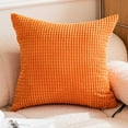 thumbnail image 7 of HANXIULIN Spring Set Of 2 Corduroy Striped Cushion Covers 24X24 Inch Throw Pillow Covers for Living Room 24X24 In 2 Pack Home Decor, 7 of 7