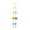 Multi Colored Indoor Outdoor Geometric Geometric 7" x 2" x 35", variant on DecMode 29" Multi Colored Metal Indoor Outdoor Geometric Windchime with Stained Glass