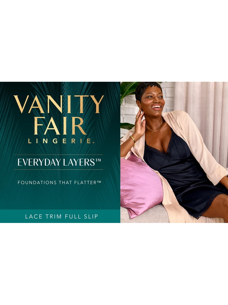 Vanity Fair Lingerie Women's Full Slip Privacy Lace Trim