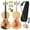 Wood B, variant on Beginner Violin 4/4, Full Size Violin for Adults, Teens, Student, Acoustic Fiddle Kit with Hard Case & Rosin Padded, Clip-On Tuner, Bow, Shoulder Rest, Strings, Bridge, Fingering Guide, Painted