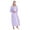 Purple, variant on EFINNY Women Floral Short Sleeve Pajamas Robes Thin Lightweight Homewear Sleepwear with Pockets S-2XL