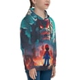 thumbnail image 3 of Lsque Mario Patten Youth Hoodie Sweatshirt Pullover with Kangaroo Pocket Boys and Girls Hoodie Warm Hoodie for Kids, 3 of 8