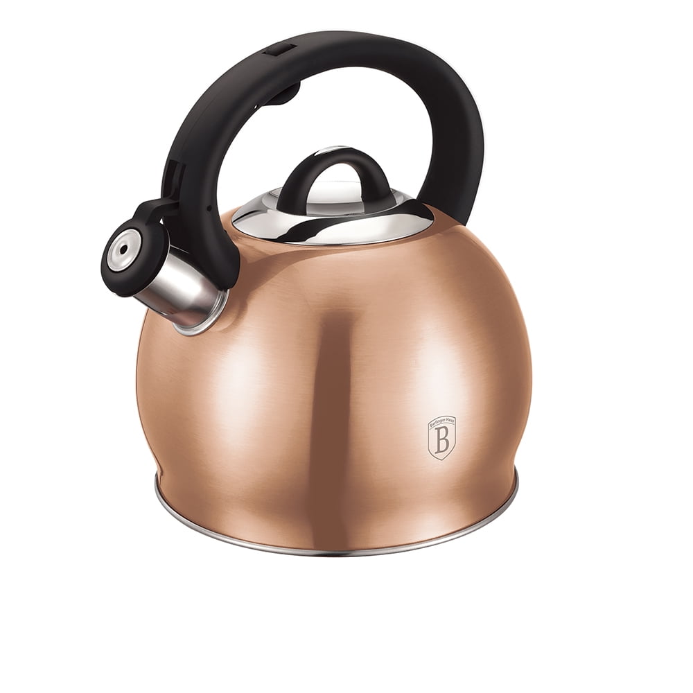 Berlinger Haus Whistling Tea Kettle, 3.2 Quart, Stainless Steel
