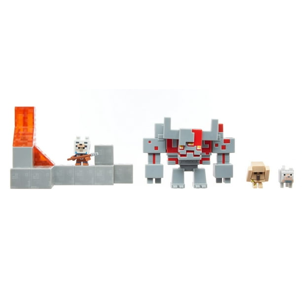 Minecraft Dungeons Redstone Monstrosity Mangle Complete Battle Set With Mini Figures Walmart Com