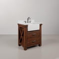 thumbnail image 3 of Water Creation Paisley 30" Wood Single Bathroom Vanity in Brown & White, 3 of 10