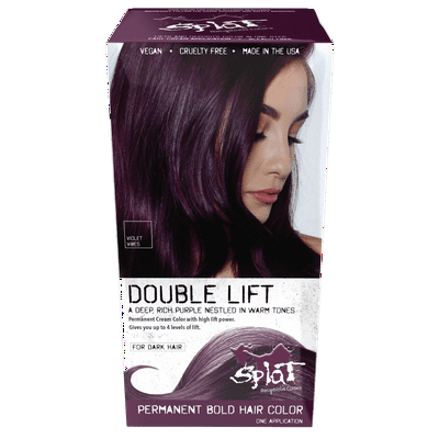 Buy Splat Double Lift Permanent Hair Color For Dark Hair Violet Vibes 1 Application Online In Turkey 649258370