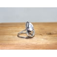 thumbnail image 2 of Heaven Crafts Teardrop Natural White Howlite Ring Solid 925 Sterling Silver Handcrafted Statement Women Jewelry Perfect Gift For Her, 2 of 5