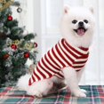 thumbnail image 2 of Classic Red Snow Pet Turtleneck Dog Sweater Puppy Kitten Cats Apparel Clothes, 2 of 7