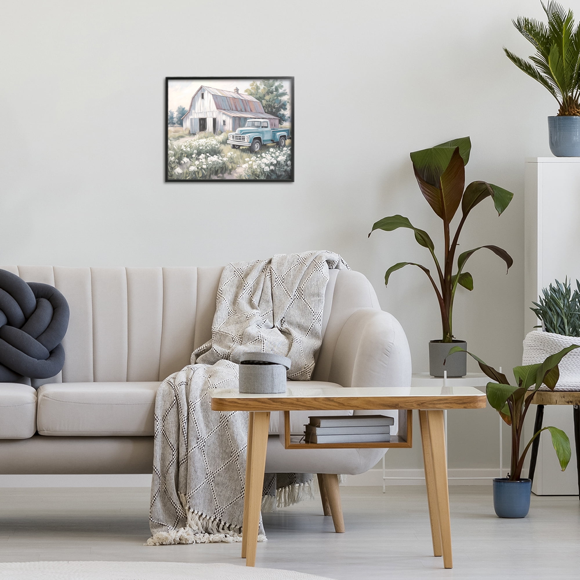 Stupell Industries Pastoral Farm Dreams Black Framed Giclee Art, design by Kim Allen