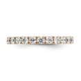 thumbnail image 4 of 14k Rose Gold 1 1/2 carat Lab Grown Diamond VS/SI+ G+ Size 9 Shared Prong Eternity Band, 4 of 5