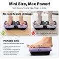 thumbnail image 3 of Hlthair Mini Vibration Plate Machine For Lymphatic Drainage, Shake Plate Exercise Machine Fat Burner For Weight Loss, Portable Shaking Whole Body Workout Vibration Platform for Home Gym 1 Piece, 3 of 10