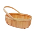 thumbnail image 2 of Cesta de fruta portátil de madera con forma ovalada para guardar artículos pequeños. Talla S, 2 of 7