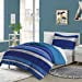 thumbnail image 3 of dream FACTORY Kit de Lit Complet 5 Pièces pour Enfants Literie Super Douce en Microfibre, Rayée Rugby Bleu, (2D872701BL), 3 of 15