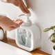 thumbnail image 2 of Lotion soap dispenser, white square liquid lotion manual pump dispenser, refillable shampoo bottle for kitchen bathroom (500ML), 2 of 4