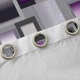 thumbnail image 4 of Homewish Modern Abstract Plaid Black Out Curtains,3D Checkered Curtains Pack of 2 (42x63 Each),Gray Purple Bedroom Curtains For Kids,Ultra Soft Home Decor, 4 of 6