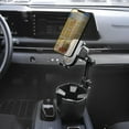 thumbnail image 3 of Armor All 2-in-1 Cup Holder Cell Phone Holder, Dual Cellphone Car Mount and Cupholder, XL Cupholder Holds Bottles, 6” in Arm 360° Degree Rotatable, Swivel Phone Mount Fits Most Phones., 3 of 6