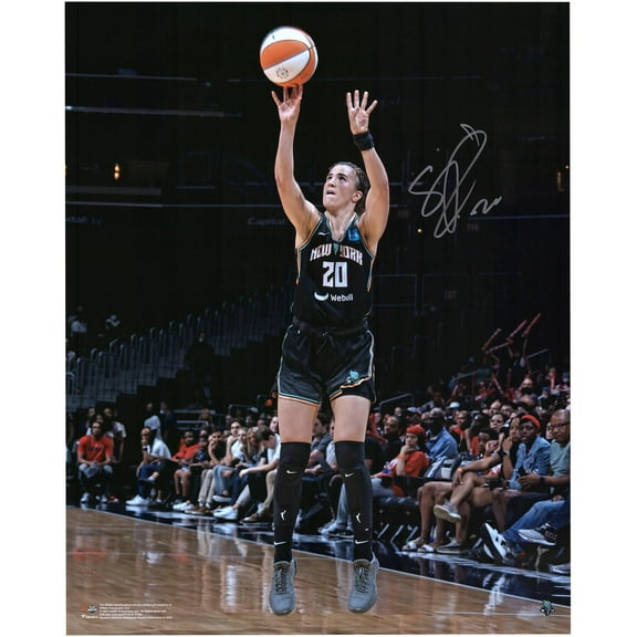 Sabrina Ionescu New York Liberty Autographed 16" x 20" Shooting in Black Photograph - Fanatics Authentic Certified