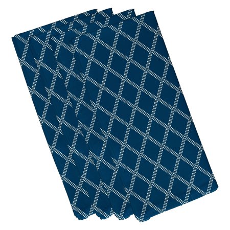 Simply Daisy 19  x 19  Diamond Dots Geometric Print Napkins  Set of 4