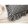 thumbnail image 6 of Black White Plaid Square Pillow Shams with Ruffles Checkered Pillowcases Gingham Pillow Cases Washed Cotton Farmhouse Cottage Pillow Covers for Bed/Sofa(18X18inches,Black/White Plaid) 2 Pack, 6 of 9